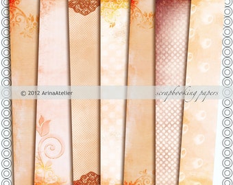 Scrapbooking Papers Set of 7