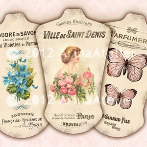 Ephemera Hang Tags - Lace Holders - 3x5 inch - Digital Holders - Digital Torse Tags - Digital Labels - Gift Tags - Digital Keepers