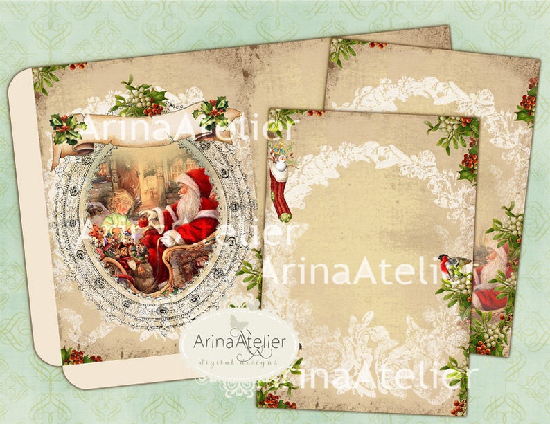 Santa Claus Cards and Envelopes - Il 794xN.452997243 8xxb 
