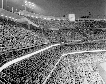 Dodger Stadium in Black & White