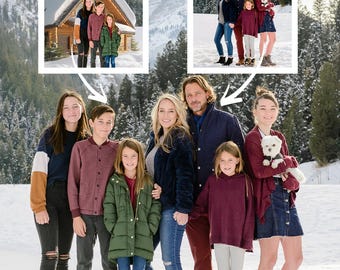 Add Person To Photo, Realistic Merge Of Different Photos, Combine Family Photo Merge, Add Deceased Person To Photo, Add People To Photo Edit