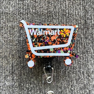 Halloween Shopping Cart Buggy Retractable Name Badge Reel ID Card Holder