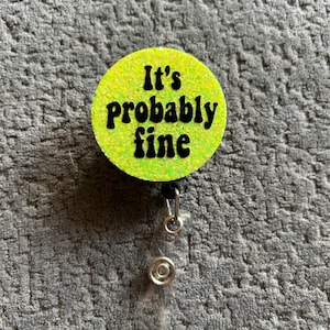 It’s probably fine Retractable Name Badge Reel ID Card Holder