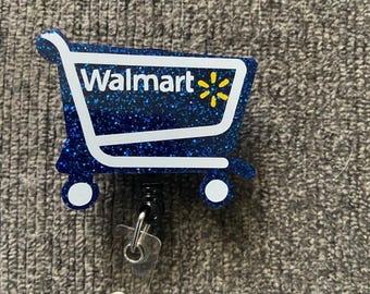 Shopping Cart Buggy Retractable Name Badge Reel ID Card Holder