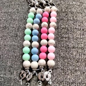 Accesorio para carrete de insignia con clip de perlas de dilatación, herramienta didáctica para el trabajo de parto y el parto, partera, obstetra, doula