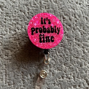 It’s probably fine Retractable Name Badge Reel ID Card Holder