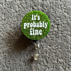 It’s probably fine Retractable Name Badge Reel ID Card Holder