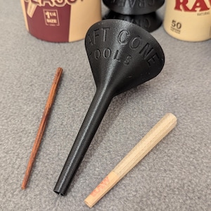 Cone Packing Tool for Seamless Prerolls, Classic Cone Packer, Flexible Funnel, Raw Paper Cone Filler