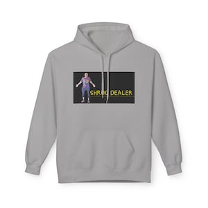 Funny Shrug Dealer Unisex Hoodie: Sarcastic Graphic Pullover