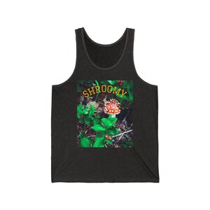 Shroomy Tank Top, Mushroom Tank, Fungi Sleeveless Shirt, Hippie Graphic Tee, Festival Apparel