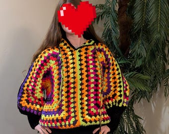 Teenager pullover Crocheted Sweater