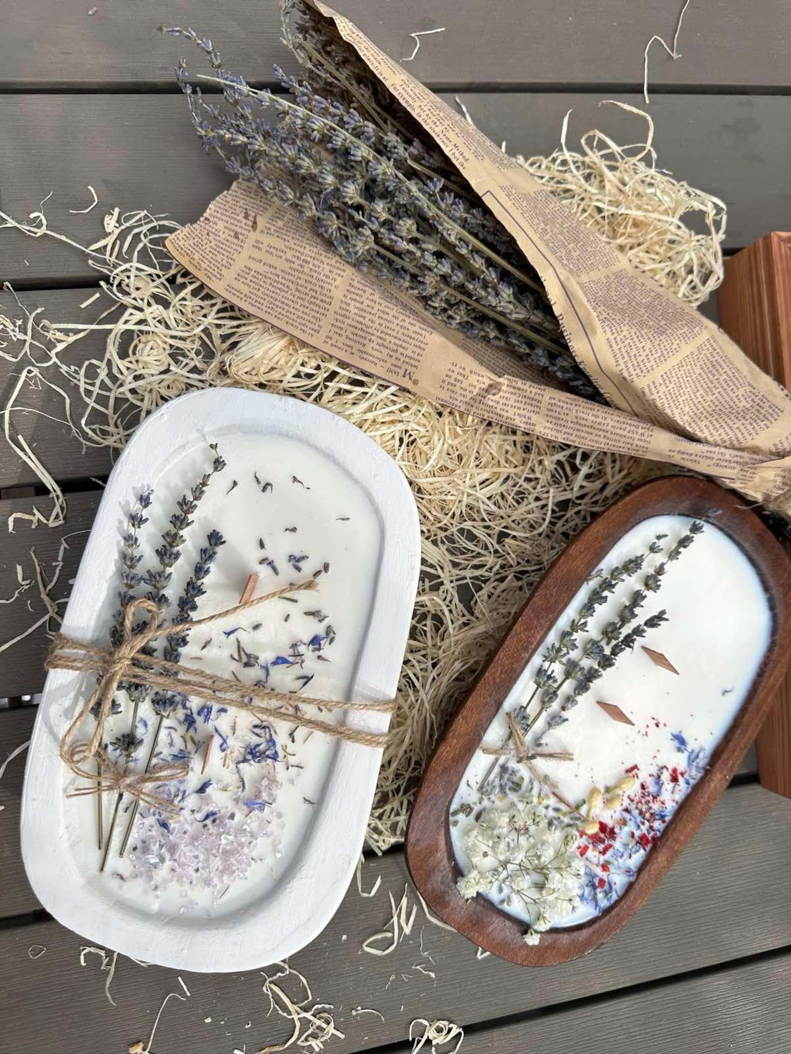 Botanical Garden Scented Dough Bowl Candle