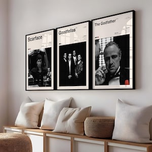 Conjunto de carteles de películas de 3 impresiones, Robert De NiroPoster, carteles de películas, arte de pared de películas, carteles de películas personalizados, regalo para fanáticos del cine