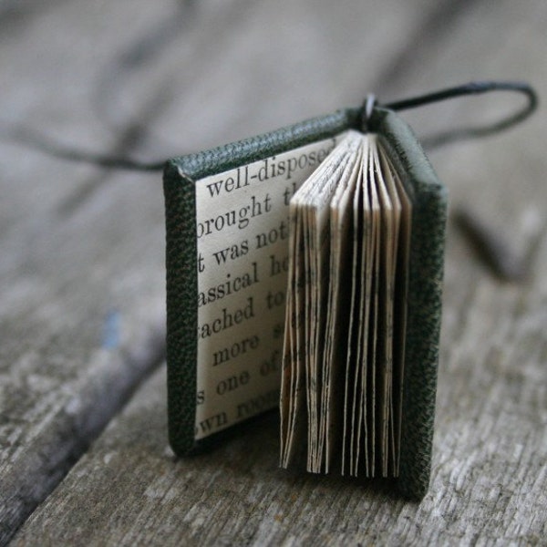 Smuggler - miniature book necklace