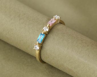 Birthstone Ring, Family Birthstone Ring, Christmas Gift, Mother's Day Gift, Gold Ring, Birthstone Ring, Birthstone Gifts, Mothers Jewelry