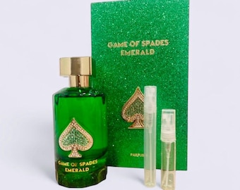 Perfume Esmeralda Game of Spades - Muestra de 5 ml - Decantar - Tamaño de viaje