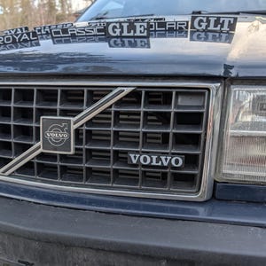 ボルボ　242 DL ターボ　エンブレム　240 Turbo Trunk Boot Badge Emblem for Volvo 240 81-85 242 244