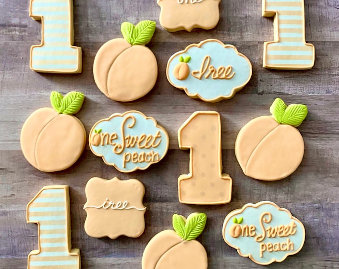 ONE SWEET PEACH Cookies-1 Dozen