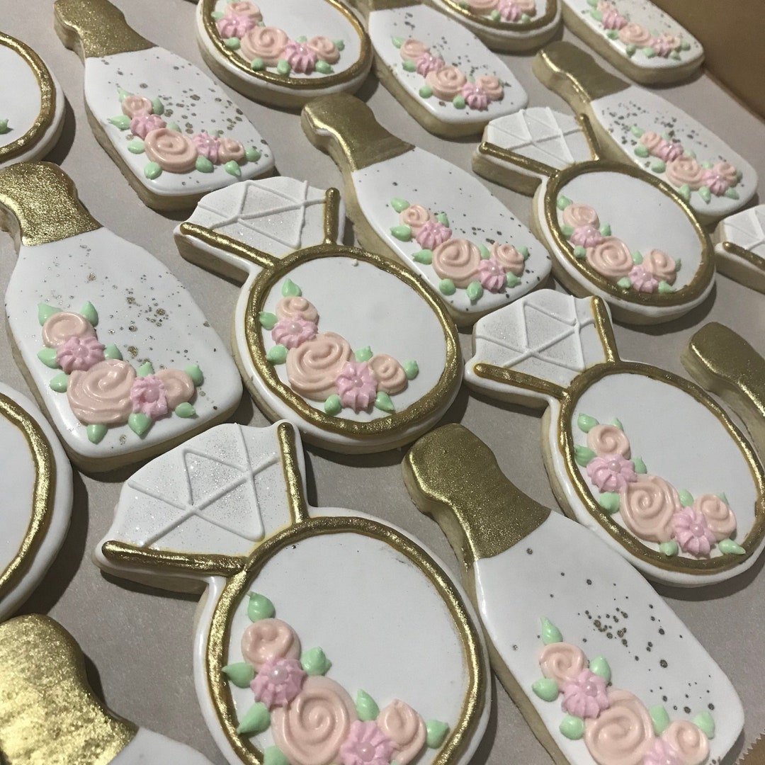 CHAMPAGNE BOTTLE and RING Bottle Cookie Favors Etsy