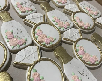 CHAMPAGNE BOTTLE and RING Bottle Cookie Favors