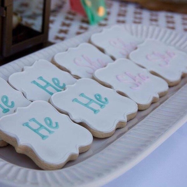 Gender Reveal Cookie Etsy