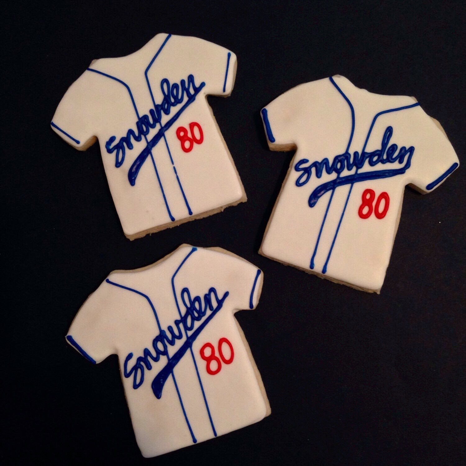 Baseball Jersey Cookies1 Dozen Minimum 2 Weeks for Etsy