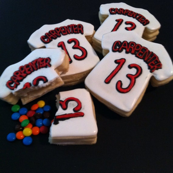 Pinata Baseball Jersey Cookies1 Dozen Minimum 2 Weeks for Etsy