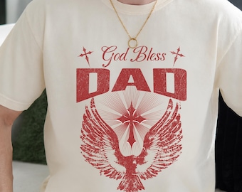 God Bless Dad Shirt Est 2026 Comfort Colors 1717 Christian Father’s Day Gift Religious New Dad Tee Faith Based Dad Era Shirt Blessed Papa