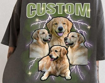 Custom Pet Shirt, Pet Bootleg Shirt, Custom Bootleg Tee Dog, Custom 90S Bootleg Shirt, Personalize Bootleg Tee, Custom Dog shirt
