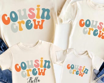 Matching Cousin Crew Shirts for Baby,  Cousins Vacation, Cousin Crew Shirt, New Cousin Shirts, Kids & Adults, Family Reunion Shirts,