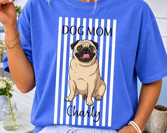 Comfort Colors® Custom Pet Portrait Shirt,Personalized Dog Mom Dad Shirt, Pet photo gifts