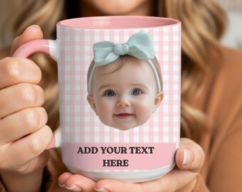 Personalized Photo Mug, Custom Coffee Mug, Unique Photo Gift, Grandpa Gift, Custom Picture Mug Baby Face Cup, Custom Baby Mug, Grandma Gift
