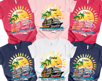 Personalized Family Cruise Shirt, Matching Vacation Tee, Custom Name and Year Group Shirts for Adults Kids Toddlers Infant