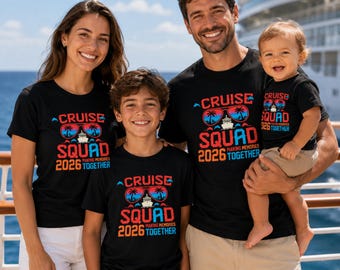Personalized Family Cruise Shirts, Matching Cruise Squad Vacation Tees, Custom Family Name and Role