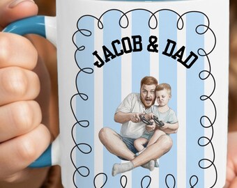 Personalized Dad Mug, Custom Photo Mug for Dad, Fathers Day Gift, Gift from Son or Daughter, Custom Dad Coffee Cup, New Dad Gift Idea
