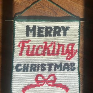 Merry F’n Christmas Tapestry Crochet Pattern