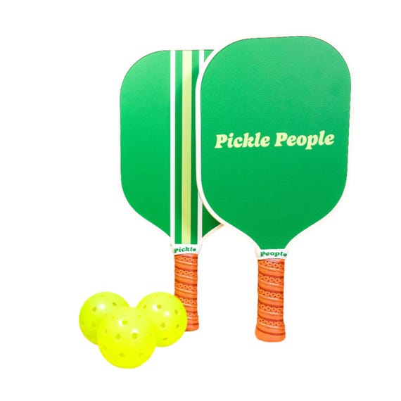 Retro Pickleball Paddle - Durable Fiberglass Surface, Lightweight, Honeycomb Core & Comfort Grip