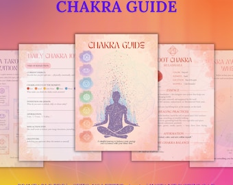 Chakra Guide Printable | Energy Balance Journal, Affirmations (PDF)