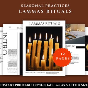 Lammas Rituals Companion: Lughnasadh Sabbat Guide (Digital Download, PDF)