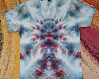 Blue and Purple Ice Dye T-shirt