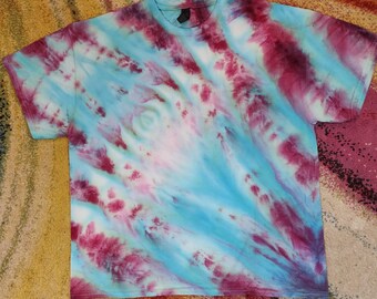 Blue and Purple Ice Dye T-shirt
