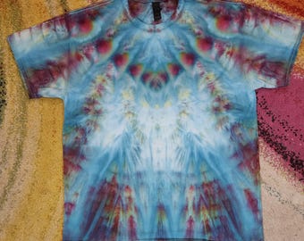Blue and Purple Ice Dye T-shirt