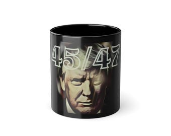 Taza de café del presidente Trump - Executive 45/47 - Regalo patriótico