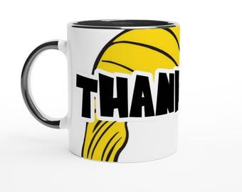 Taza de cerámica con el mensaje "Thank Me Trump" (Gracias Trump) - Regalo divertido para los amantes del humor político