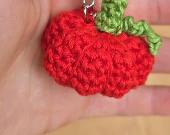 personalized Crochet Halloween Key-chain – Cat, Bat, or Pumpkin | Cotton Yarn Gift
