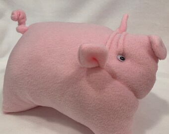 Piglet ~ Handcrafted ~ Soft ~ Plush Pig ~ Fleece ~  Pin Cushion