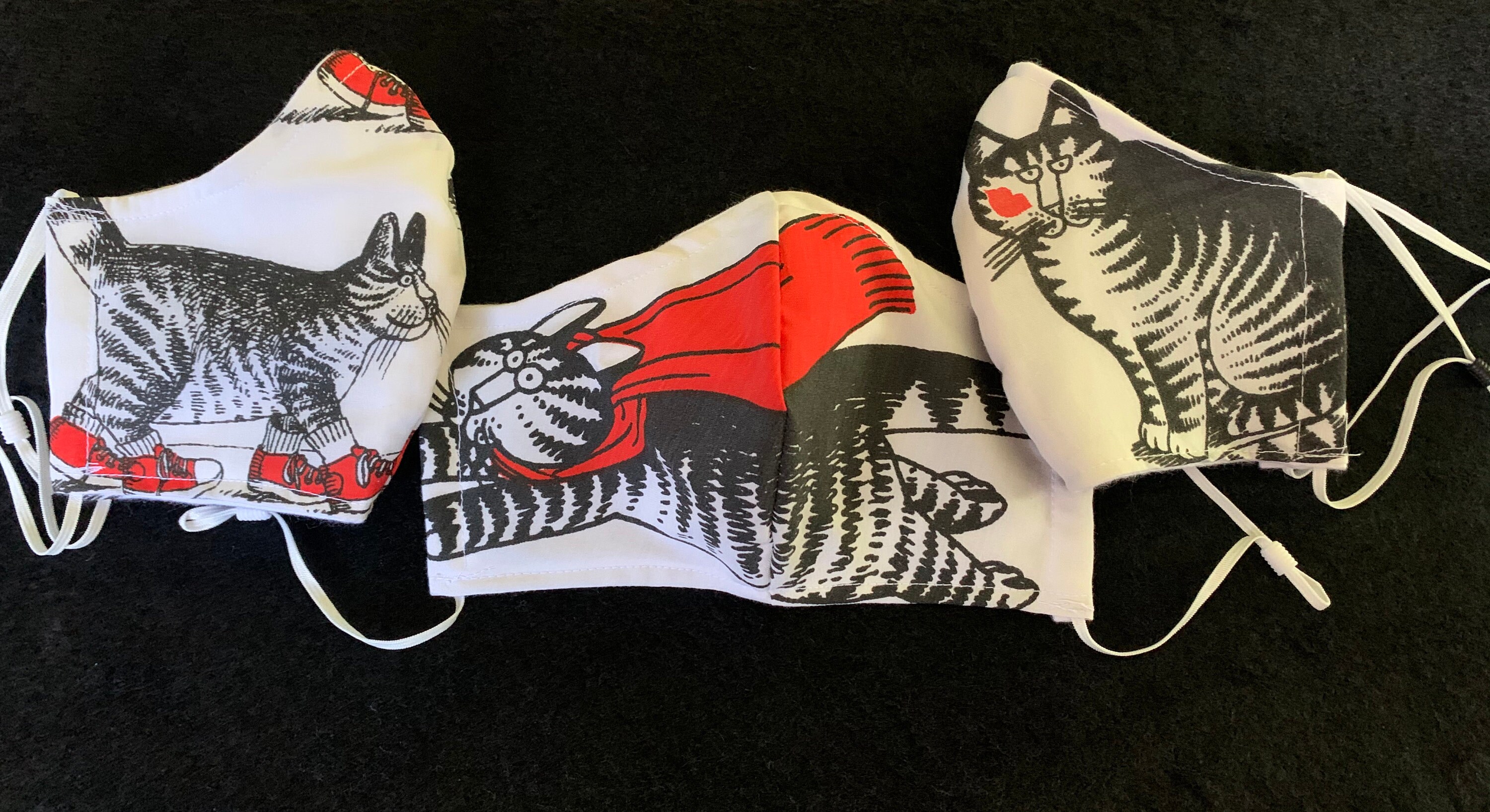 Kliban Cat Fabric Face Mask ~ Kliban Cat Choices ~  Child Women Men o…