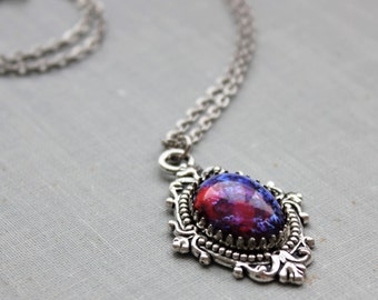 Dragons Breath Mexican Fire Opal Necklace