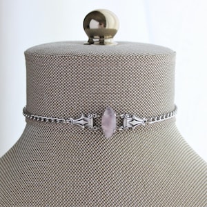 Rose Quartz Choker. 7 Gemstone Options