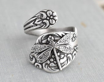 Dragonfly Spoon Ring